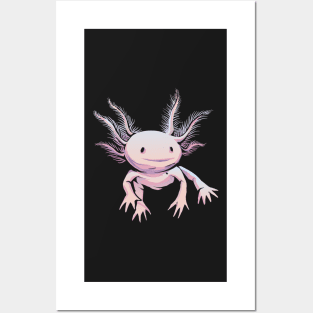 axolotl, axolotl pattern, salamander , salamander shirt, olm, pond newt, lizard , mexican salamander Posters and Art